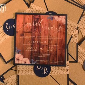 Invitaciones de Boda Rustico