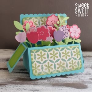 Tarjeta de flores 3D