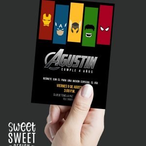 Invitación Avengers