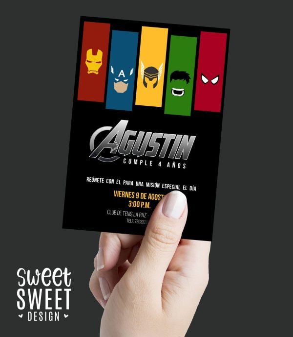 Invitación Avengers