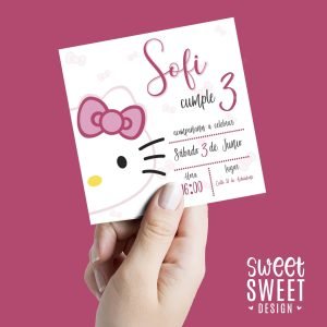Invitación Hello Kitty