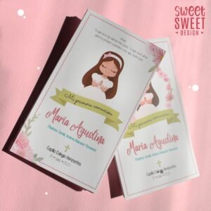 Estampitas niña Ilustrada