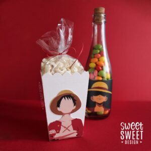 Botella de dulces y Pipocas