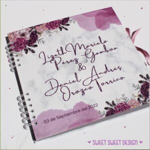 Libro de dedicatorias Rosa